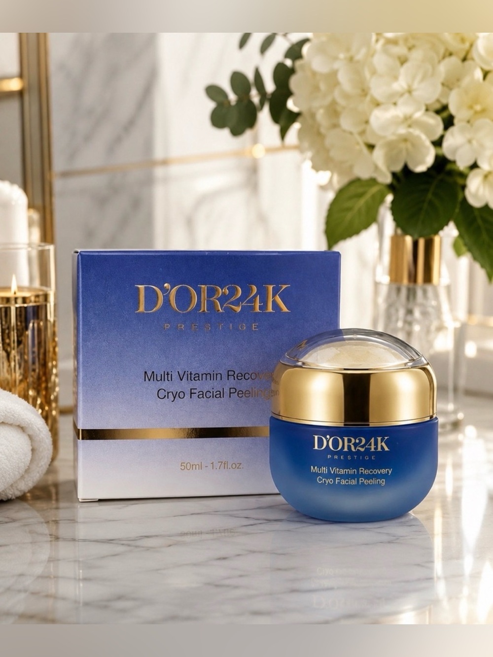 D’or24K Prestige Multi Vitamin Recovery Cryo Facial Peeling ~ Retail $195